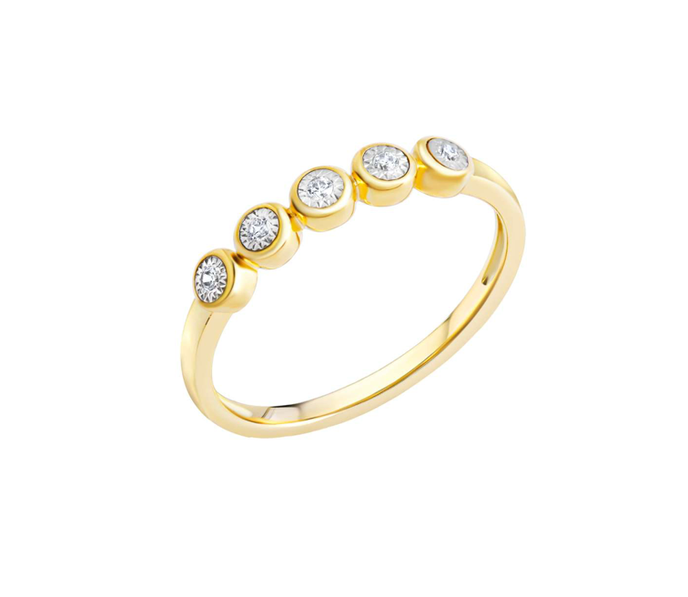 Ring 585 Gold Brillant 0,05ct.